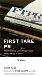 Mobile Screenshot of firsttakepr.com